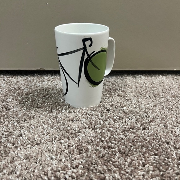 STARBUCKS 2015 GREEN DOT Series Bicycle Sketch Collectible Coffee Mug - Picture 1 of 5